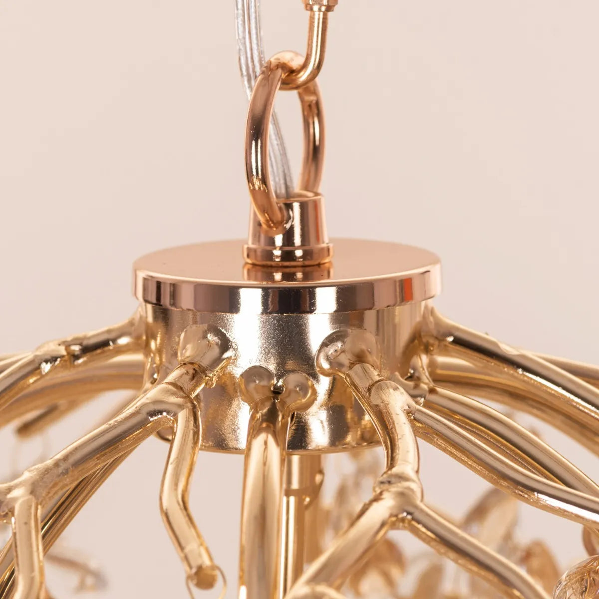 Poets That Write (Small, Gold) Tree Branch Crystal Chandelier