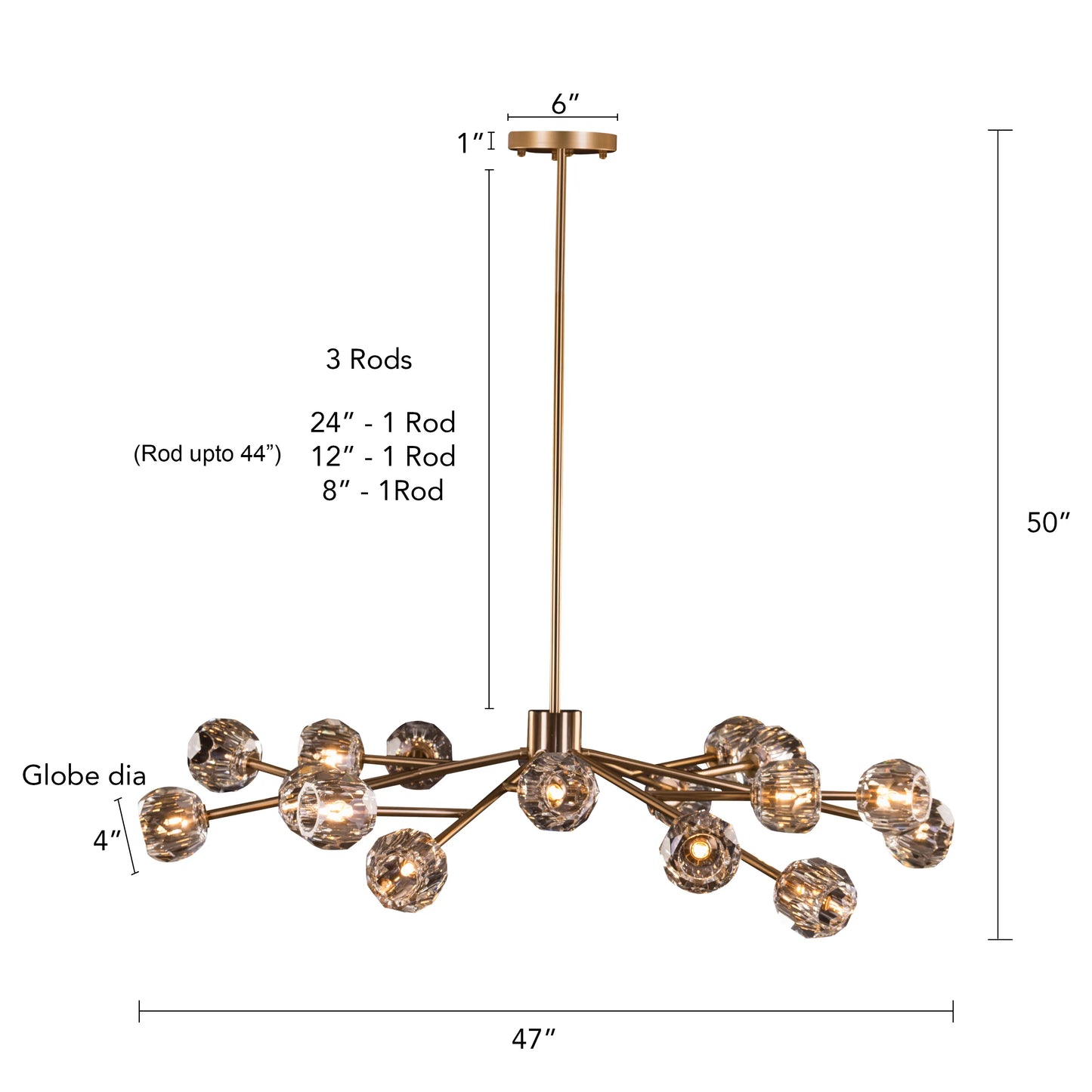 Queen's Necklace Crystal Chandelier