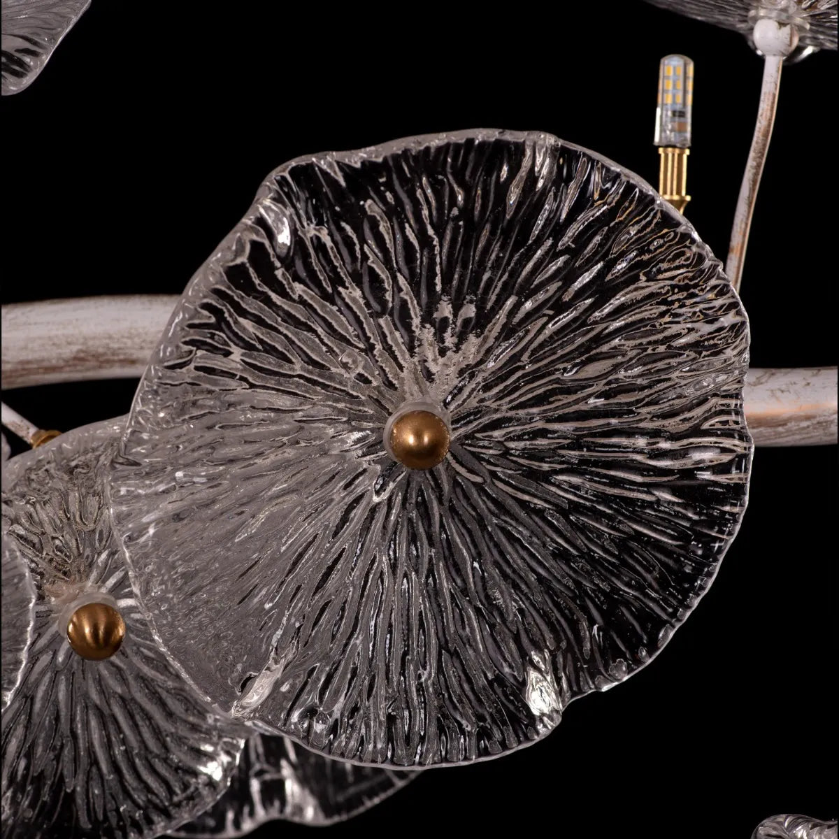 Written In The Stars (Large, Vintage Gold) Tree Branch Glass Chandelier