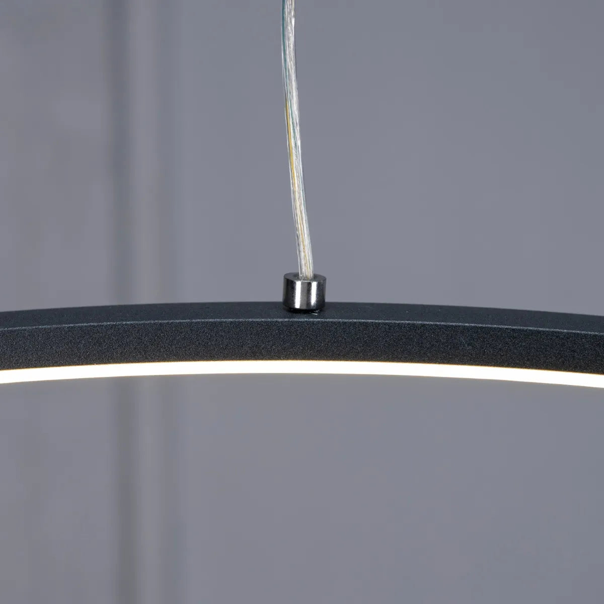 Half Mast (Large, Black, 3 Color Dimmable LED with Remote Control) Chandelier