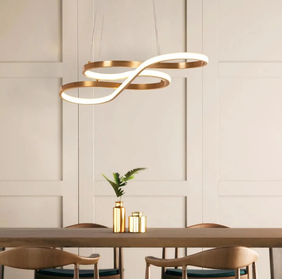 Dive Right In Medium Chandelier with Dimmable LED lighting and remote control.