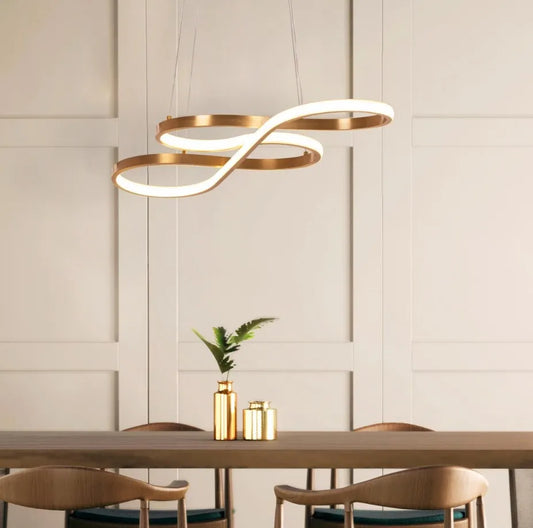 Dive Right In Medium Chandelier with Dimmable LED lighting and remote control.