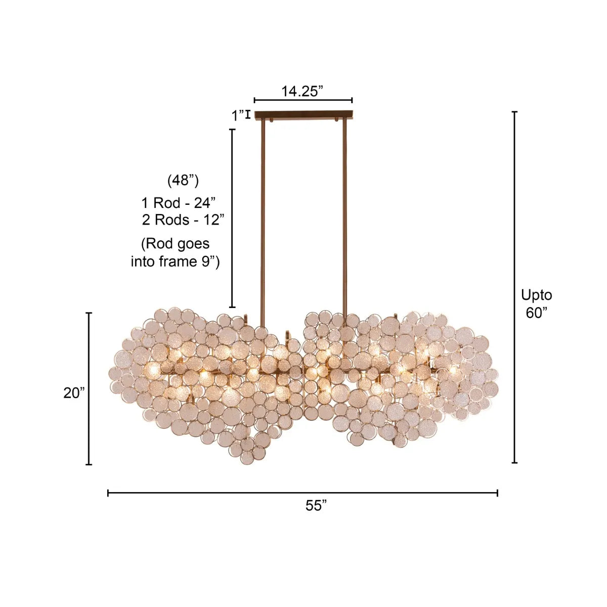Louder Than Thunder Crystal Chandelier