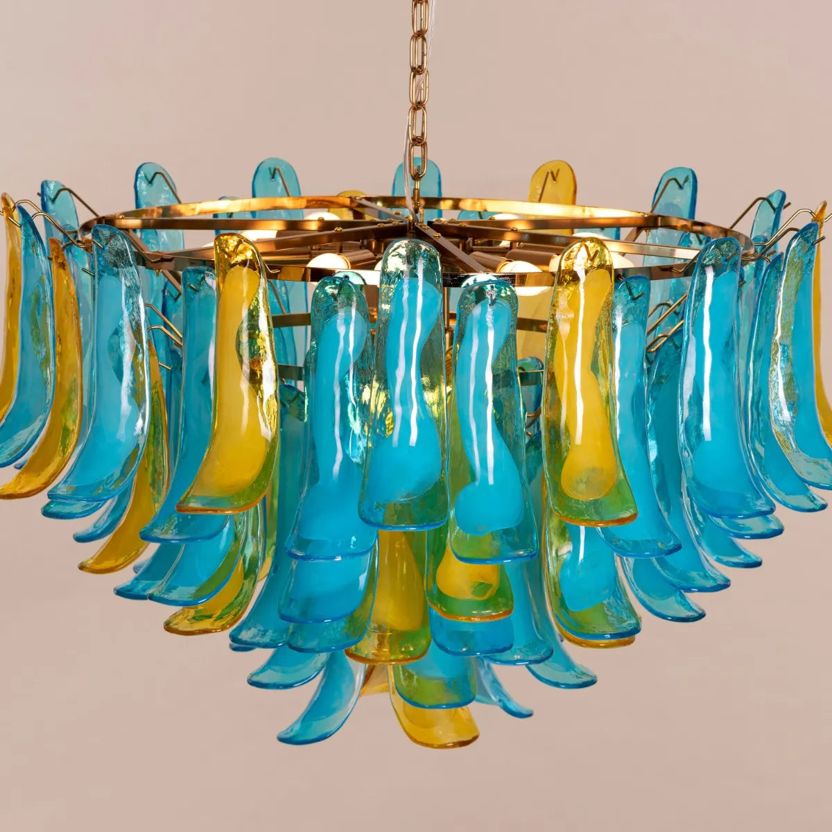 Somewhere In Barcelona Tinted Glass Chandelier