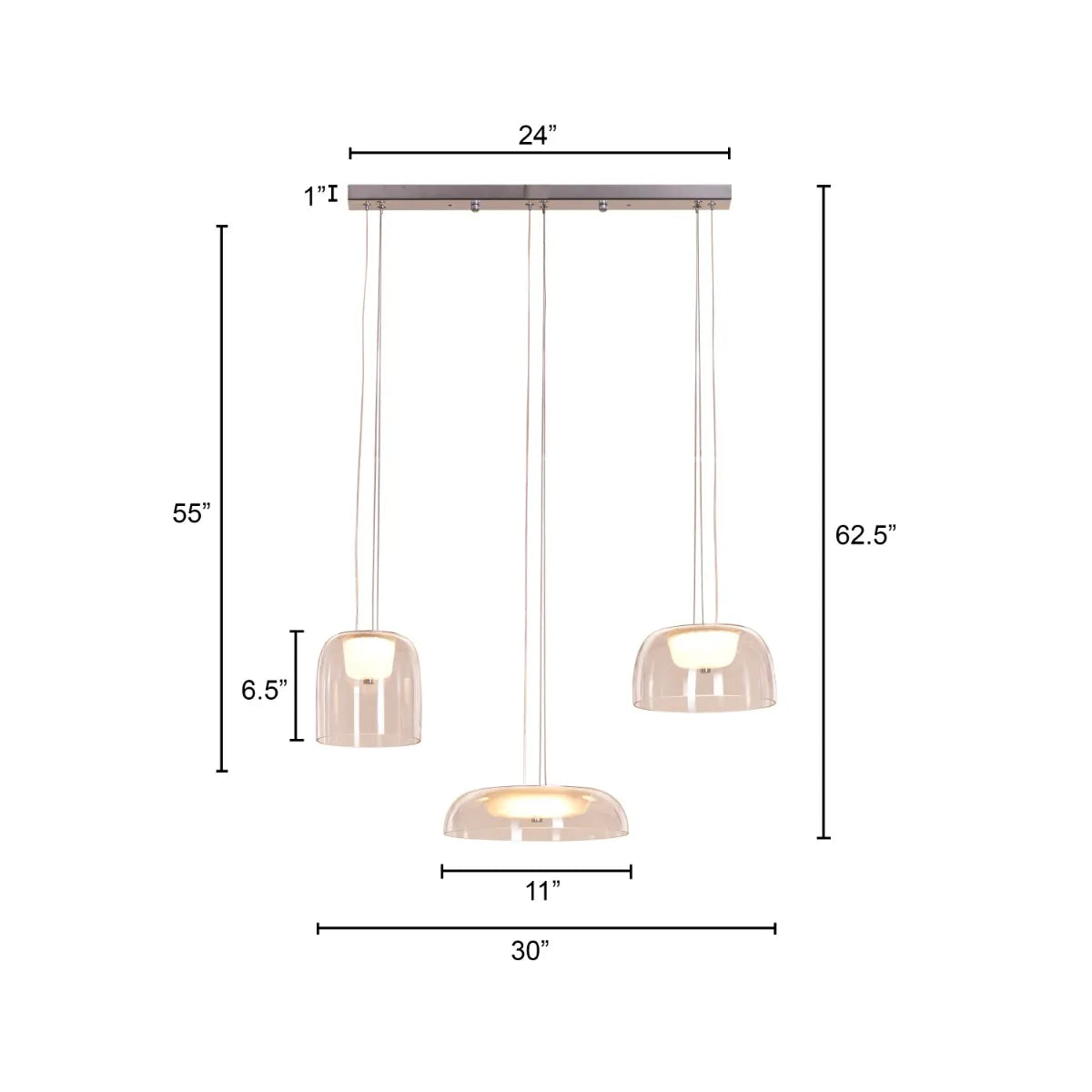 Love Spell Glass Chandelier casting a romantic glow in an elegant dining room.
