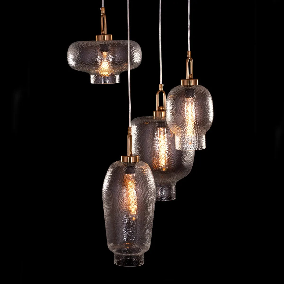 Sophisticated Small Gold Chandelier with Glass Accents – Take Me Traveling Collection