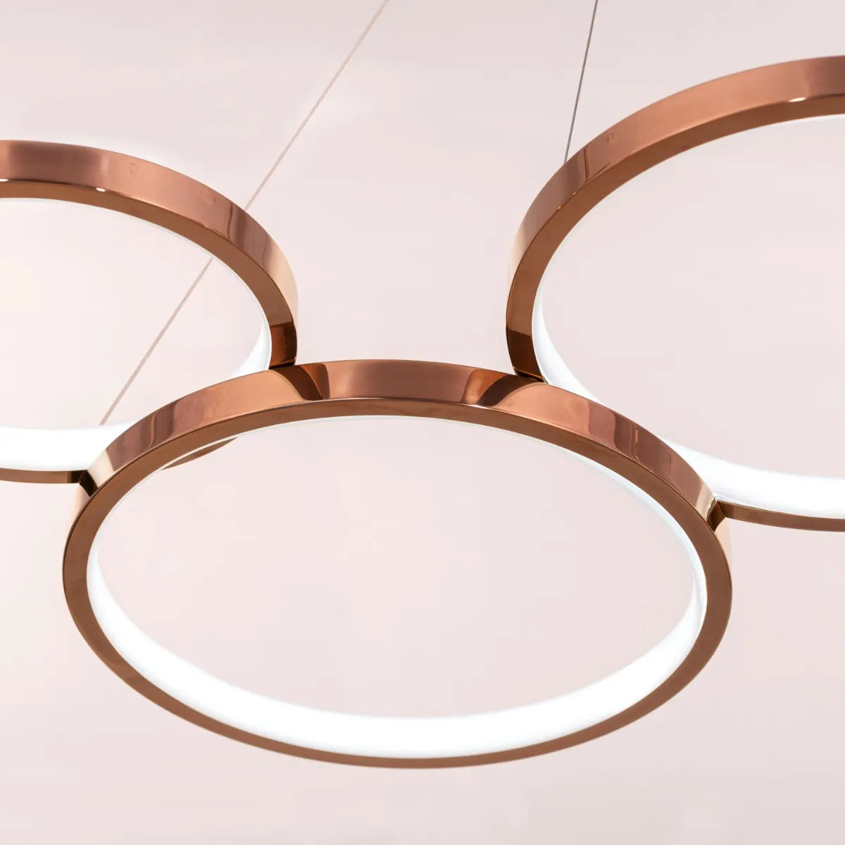 Agency Rose (Large, Rose Gold, Dimmable LED with Remote Control) Chandelier