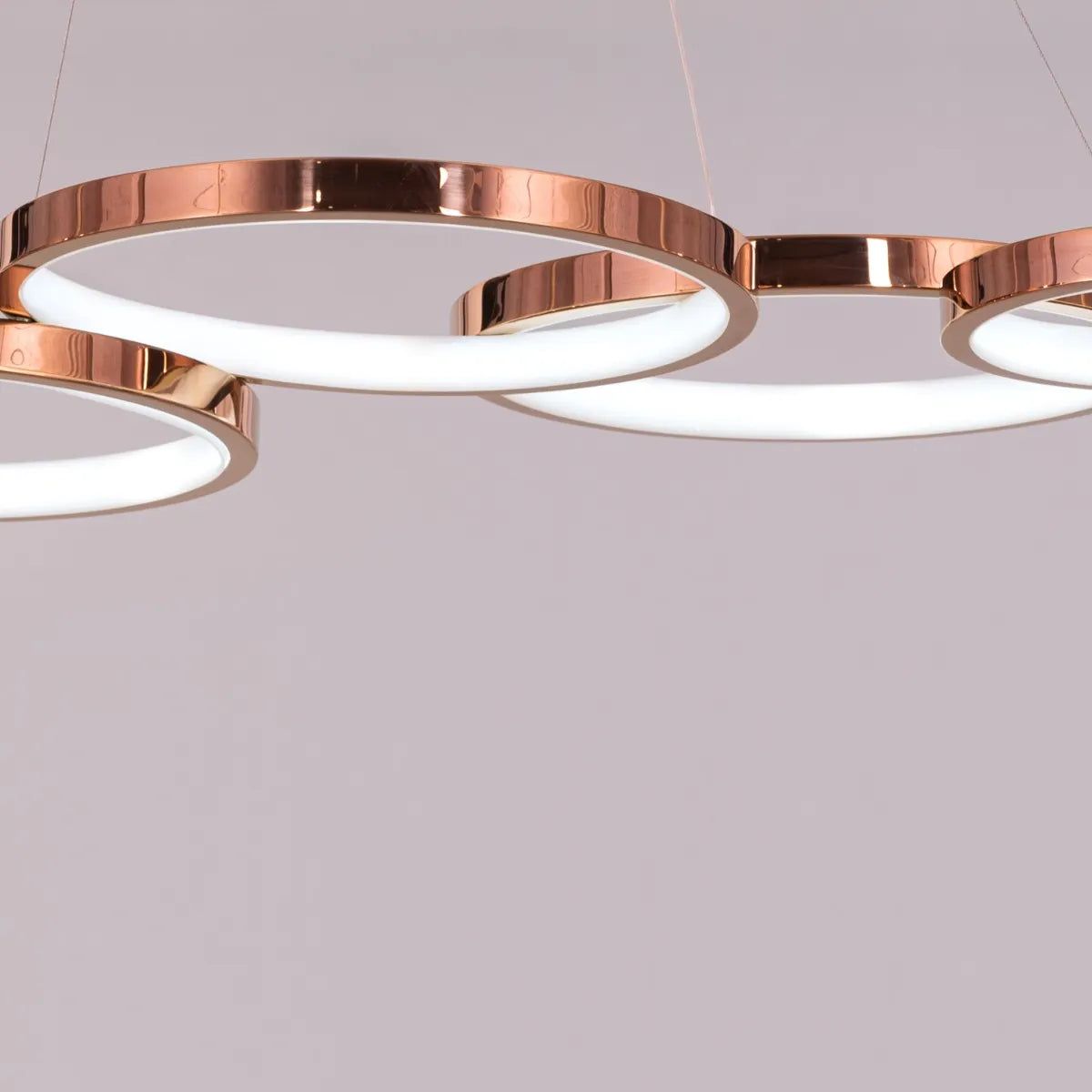Agency Rose (Large, Rose Gold, Dimmable LED with Remote Control) Chandelier