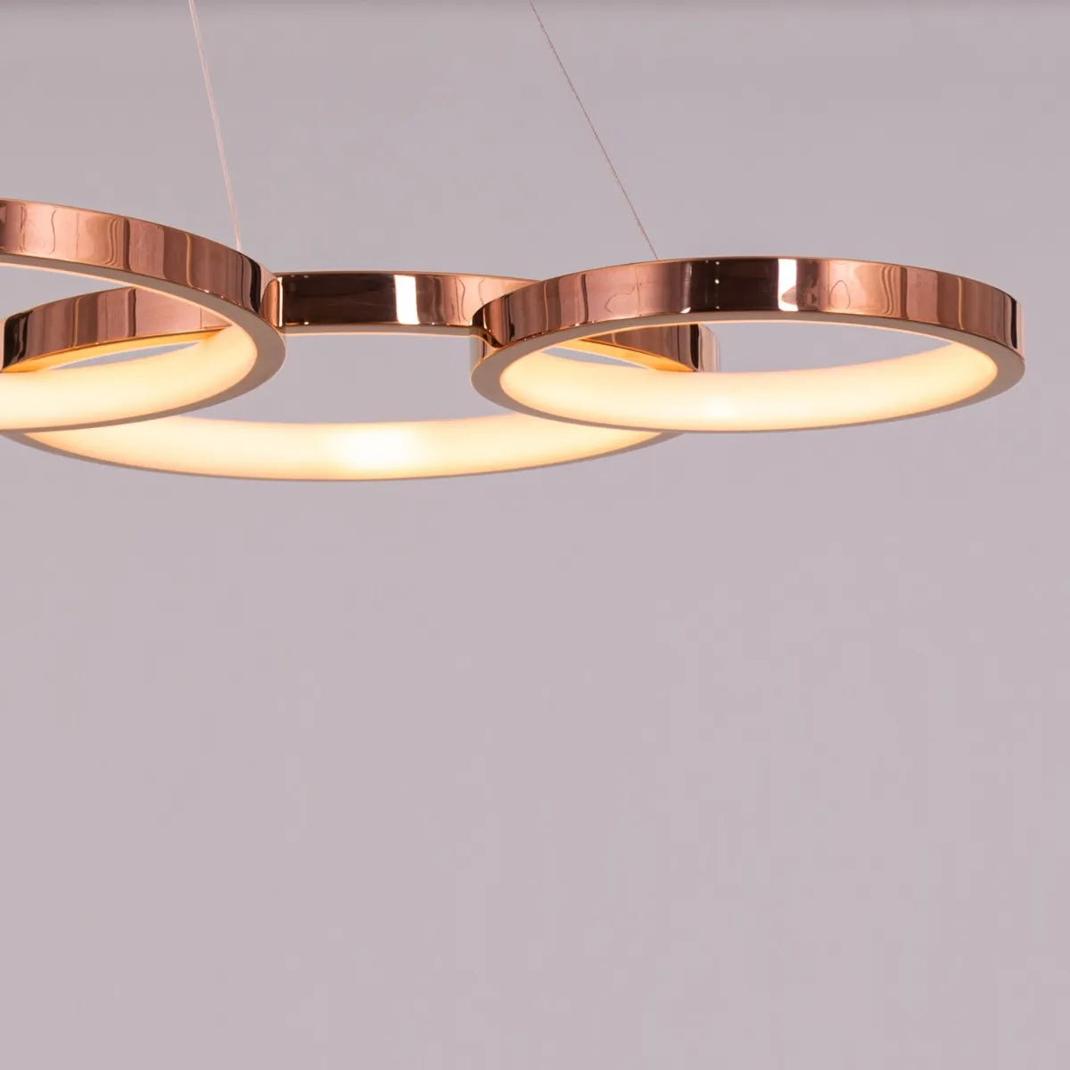 Agency Rose (Large, Rose Gold, Dimmable LED with Remote Control) Chandelier