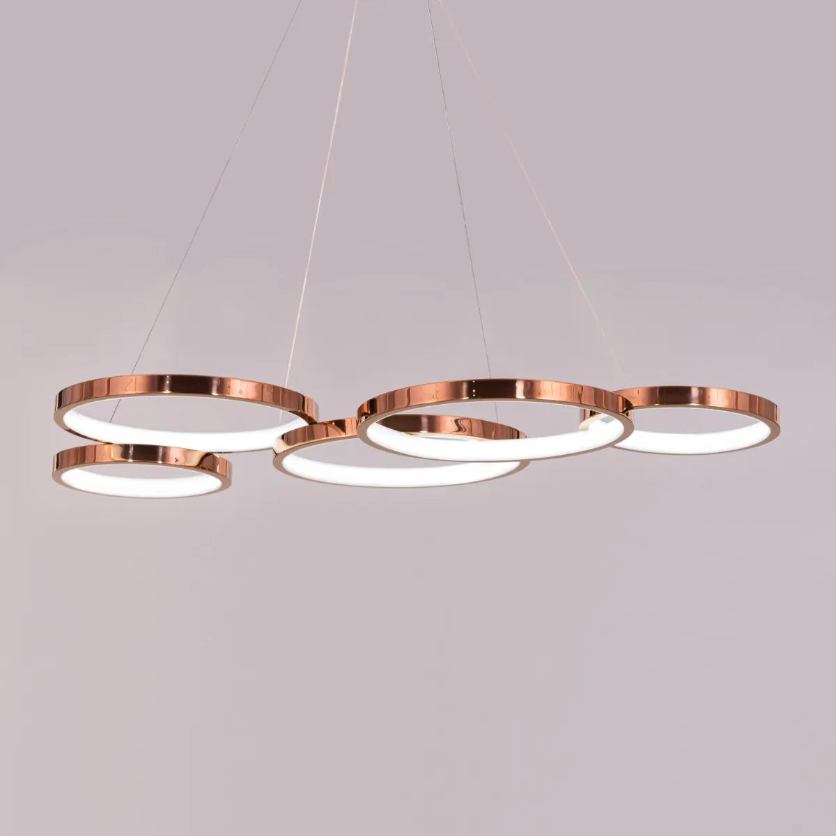 Agency Rose Chandelier in rose gold finish