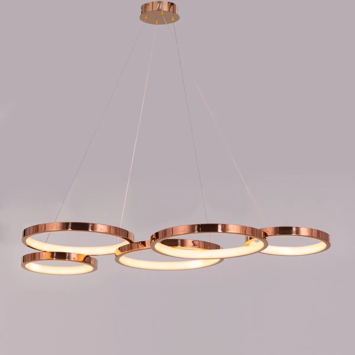 Agency Rose Chandelier in rose gold finish