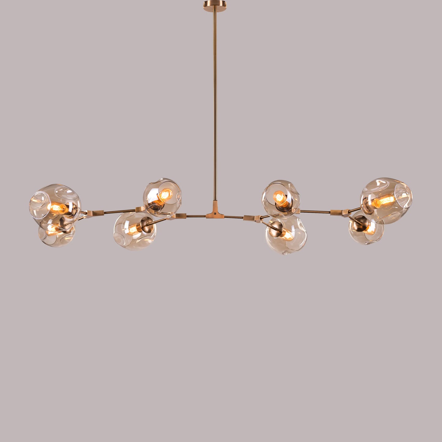 Games People Play Cognac Glass Chandelier