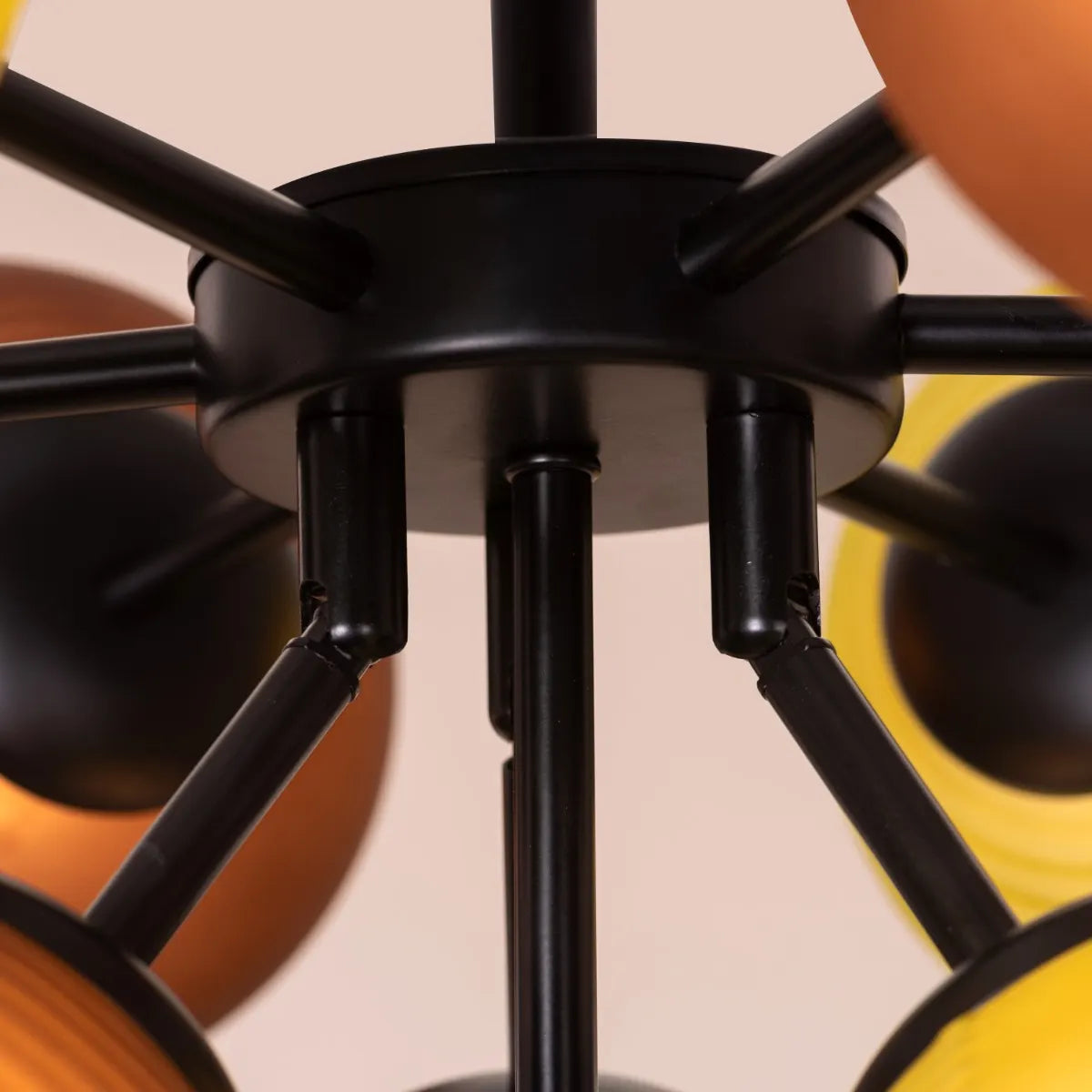 Closer To Love Chandelier in black finish