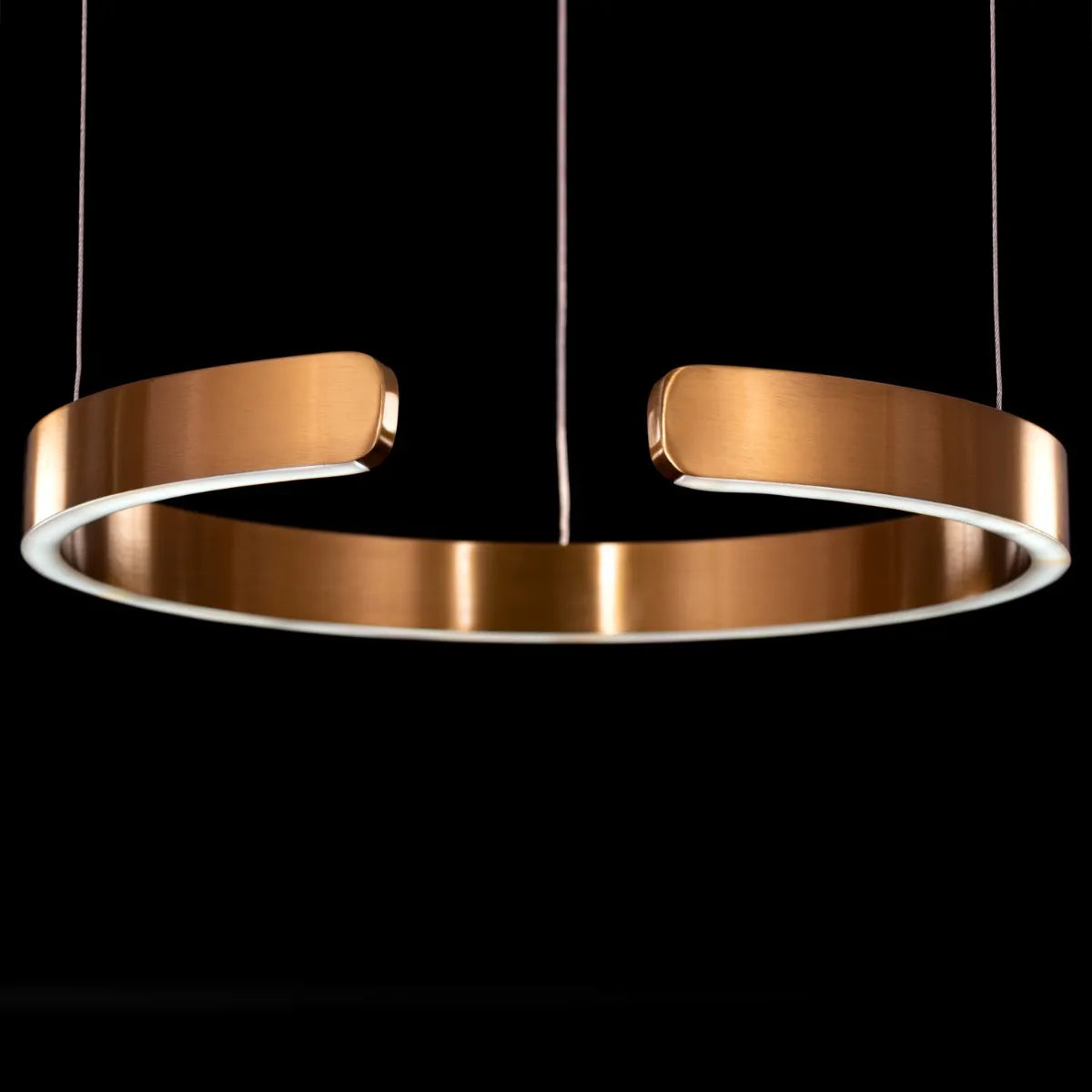 Passing Through (Small, Gold, Dimmable LED with Remote Control) Chandelier