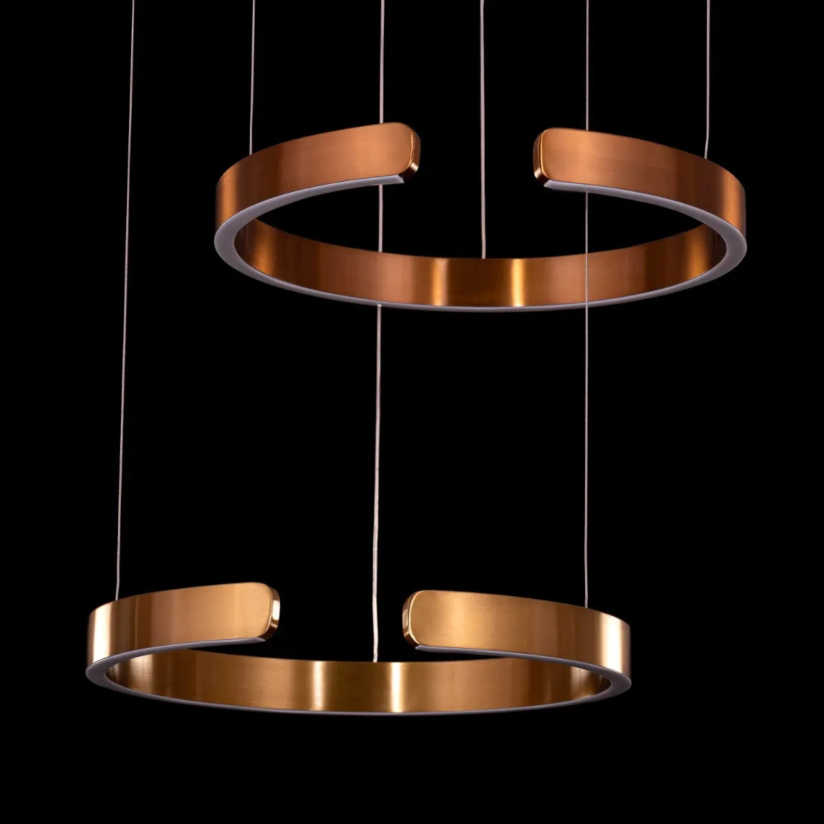 Passing Through (Small, Gold, Dimmable LED with Remote Control) Chandelier