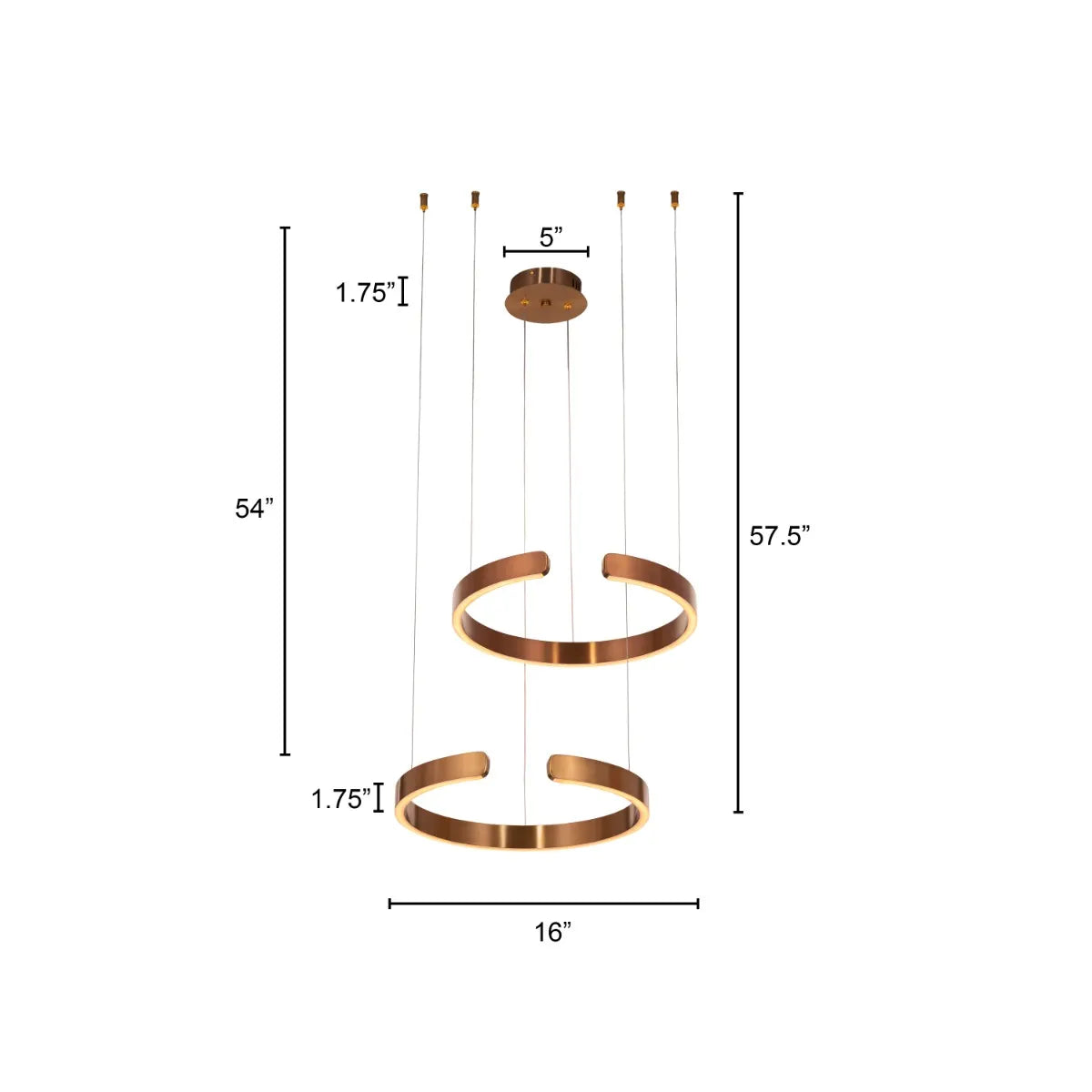 Gold small luxury chandelier with dimmable LED lights