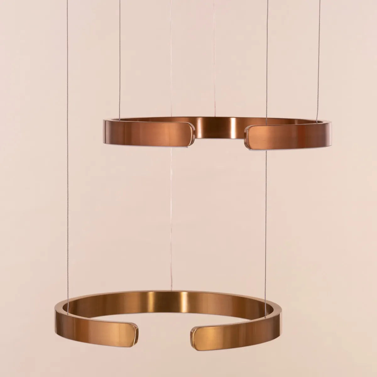 Gold small luxury chandelier with dimmable LED lights