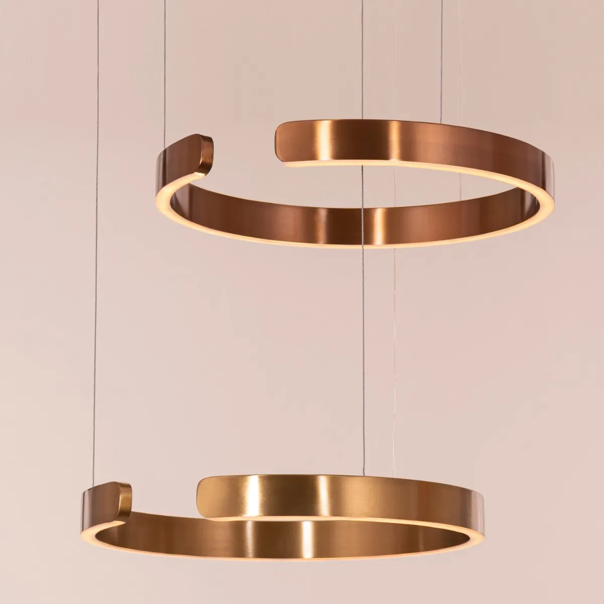 Passing Through (Small, Gold, Dimmable LED with Remote Control) Chandelier