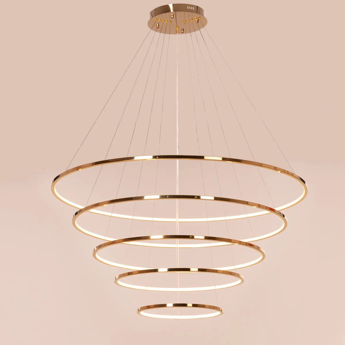 Never Seen Forever chandelier with elegant design and cascading crystals.