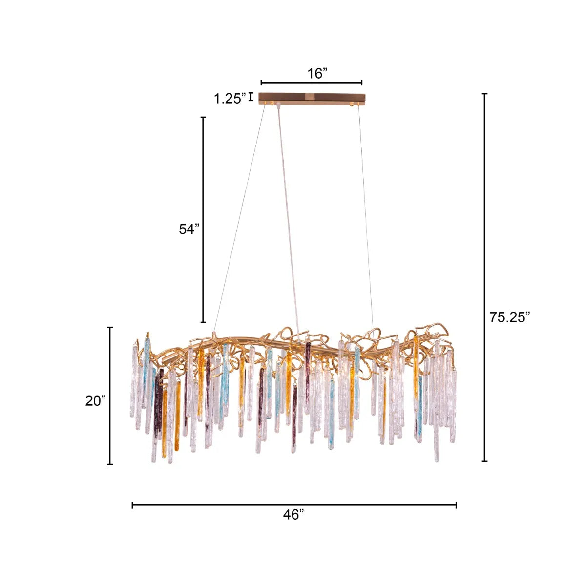 Elegant crystal chandelier with garden-inspired floral design