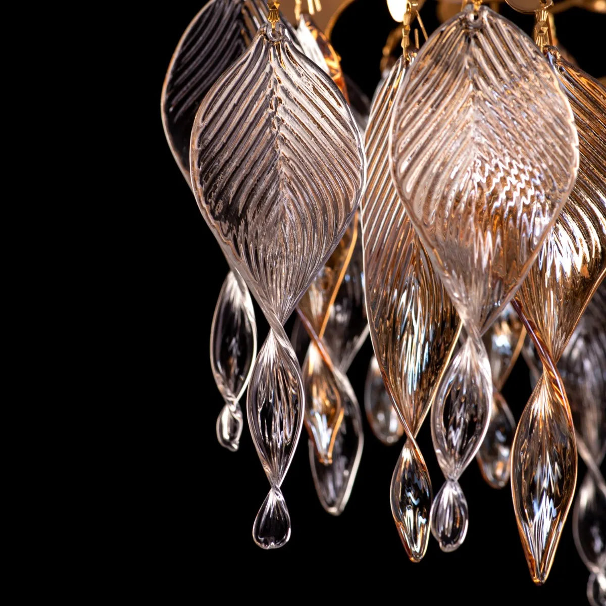 Golden Hour (Large, Gold) Crystal Chandelier
