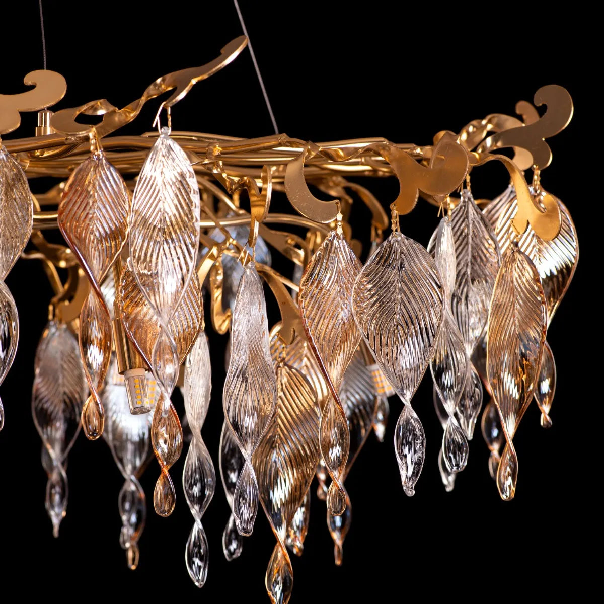 Golden Hour (Large, Gold) Crystal Chandelier