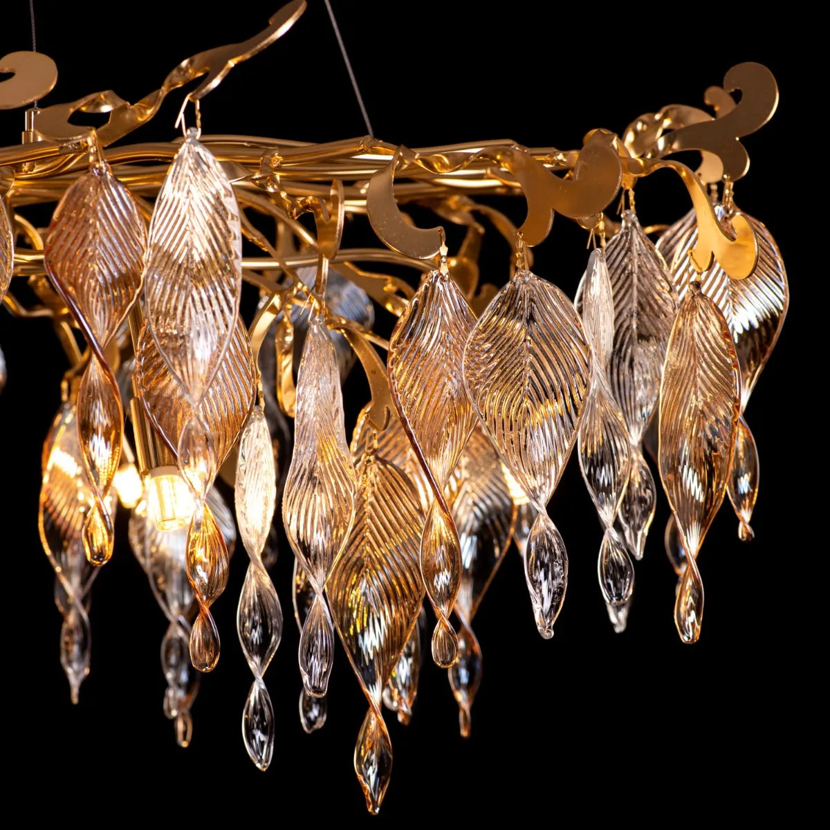 Golden Hour (Large, Gold) Crystal Chandelier
