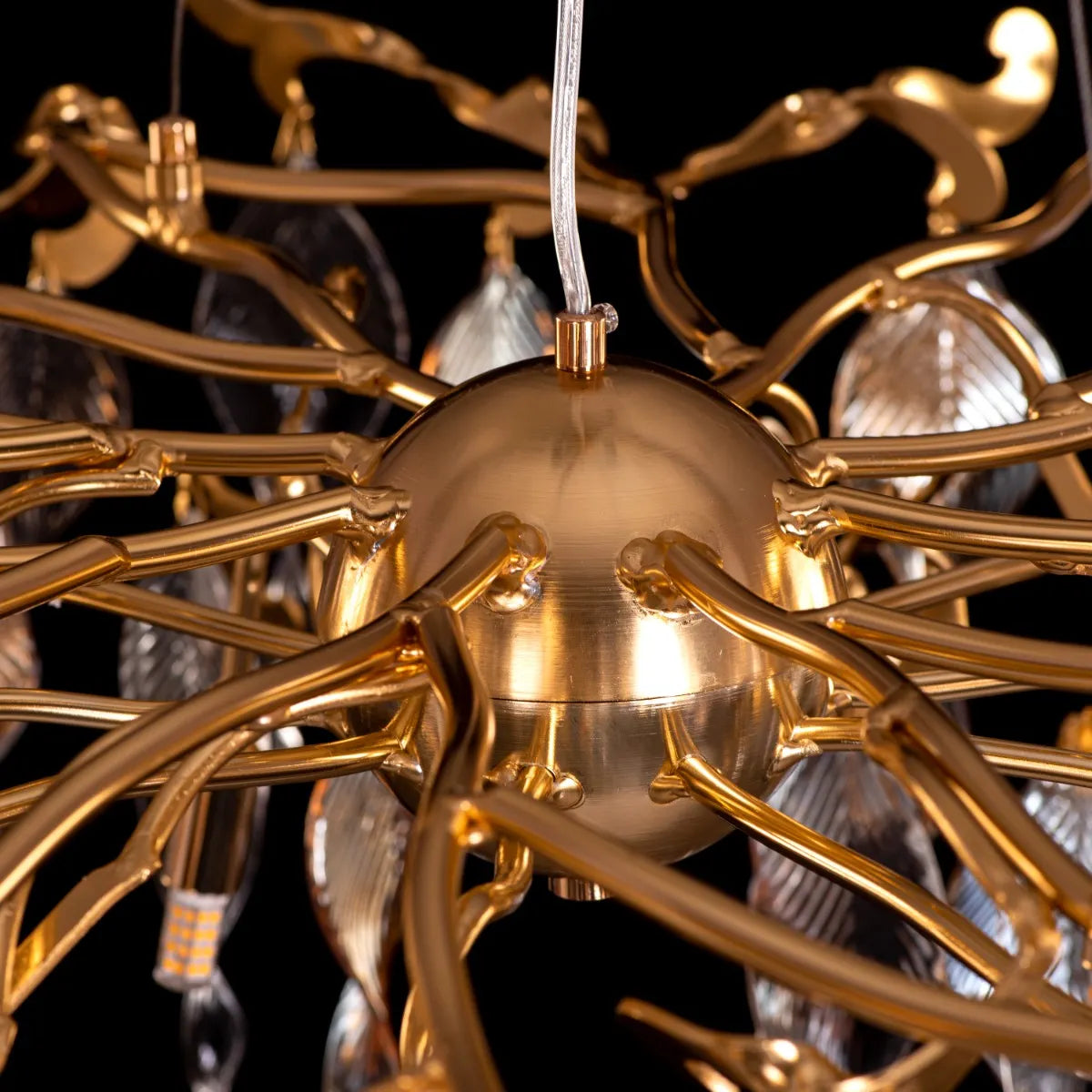 Golden Hour (Large, Gold) Crystal Chandelier