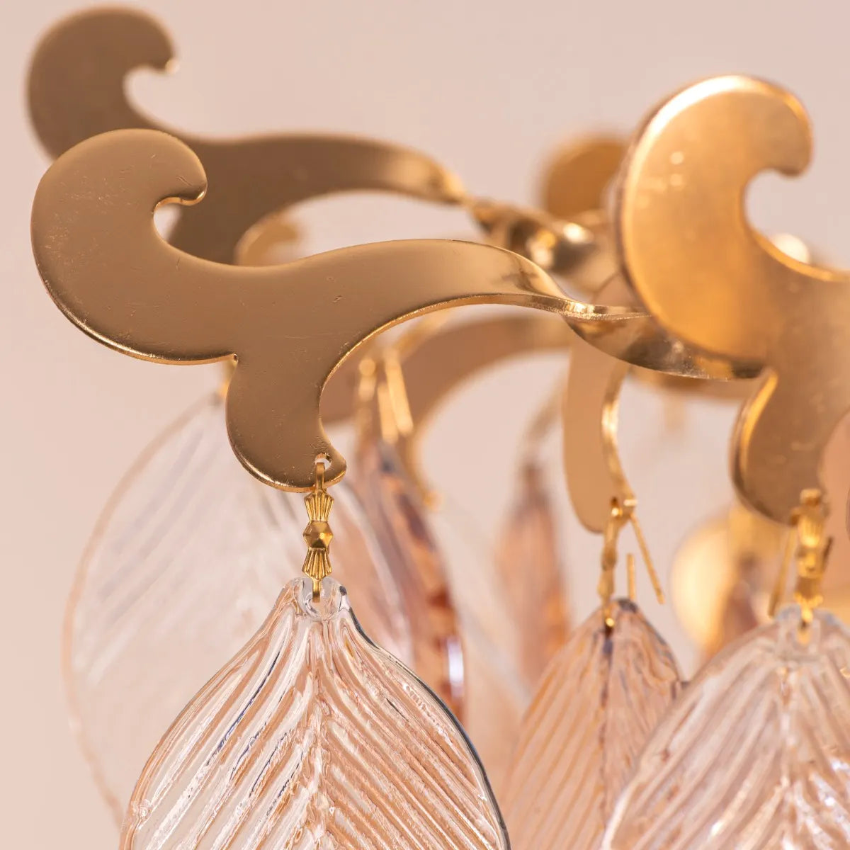 Golden Hour Chandelier in gold finish