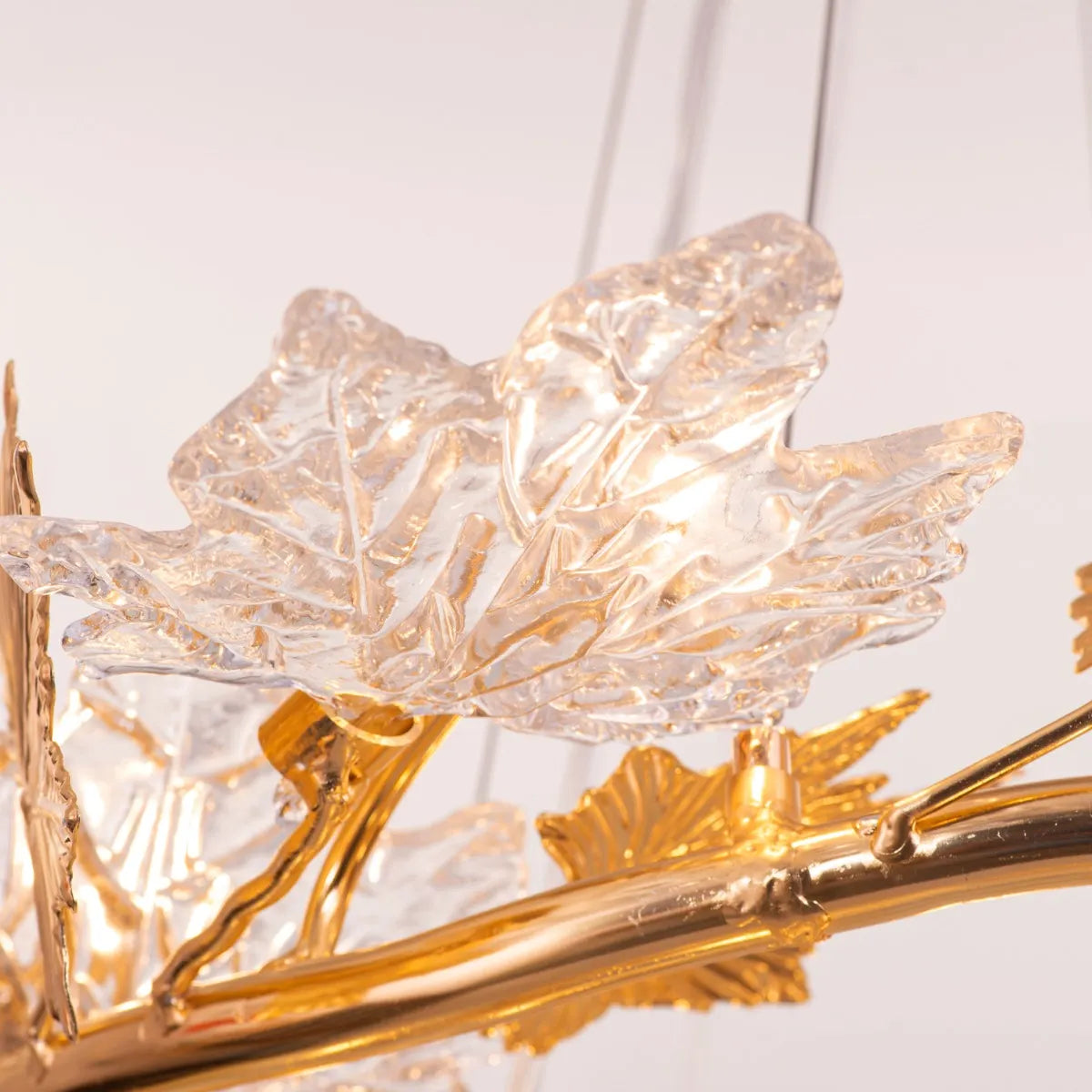 Falling For Flowers (Large, Gold) 1,2-Layer Tree Branch Crystal Chandelier