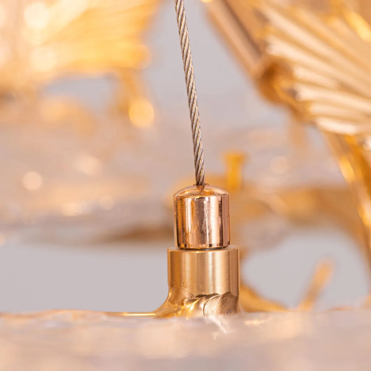 Falling For Flowers (Large, Gold) 1,2-Layer Tree Branch Crystal Chandelier