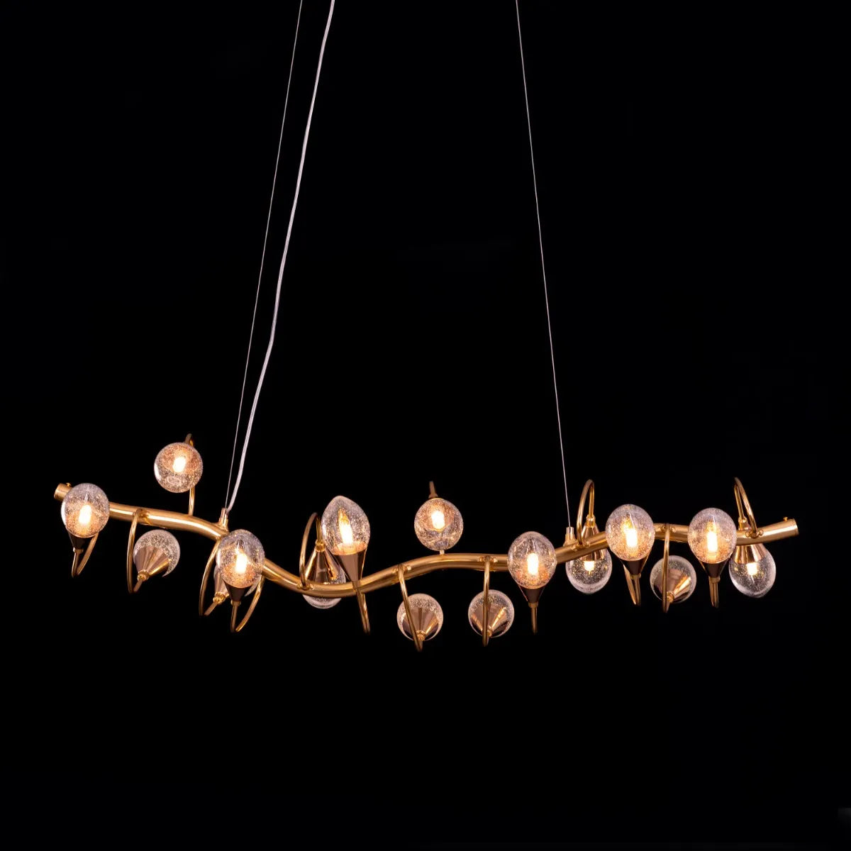 Fields Forever Chandelier in gold finish
