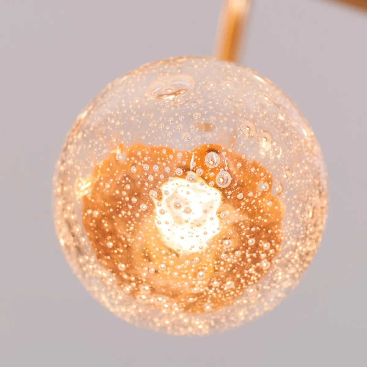 Fields Forever (Large, Gold) Tree Branch Bubble Glass Chandelier