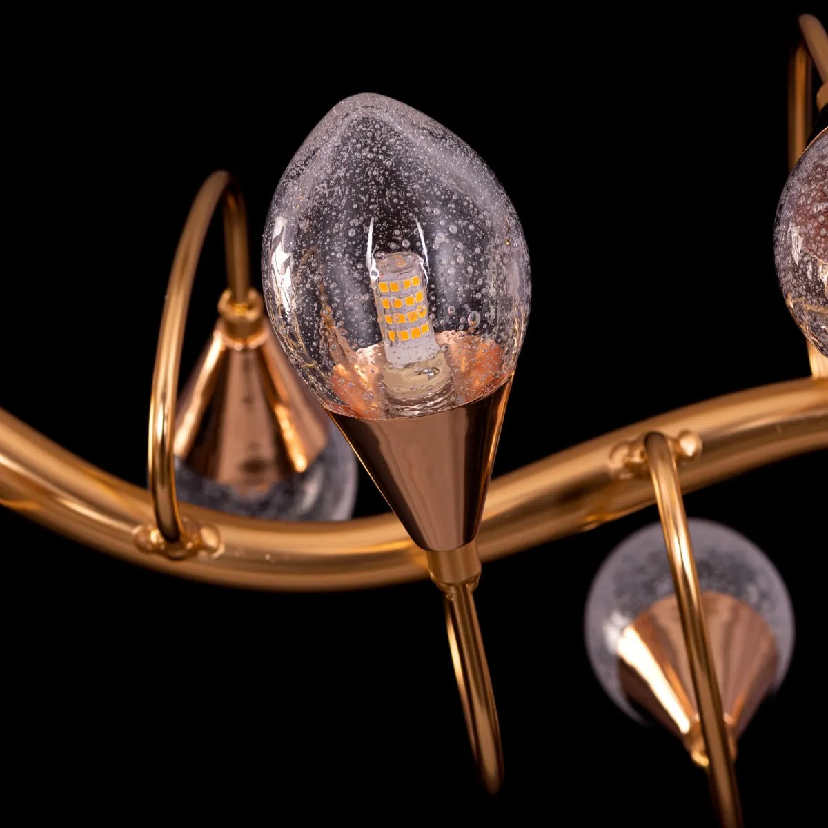 Fields Forever Chandelier in gold finish