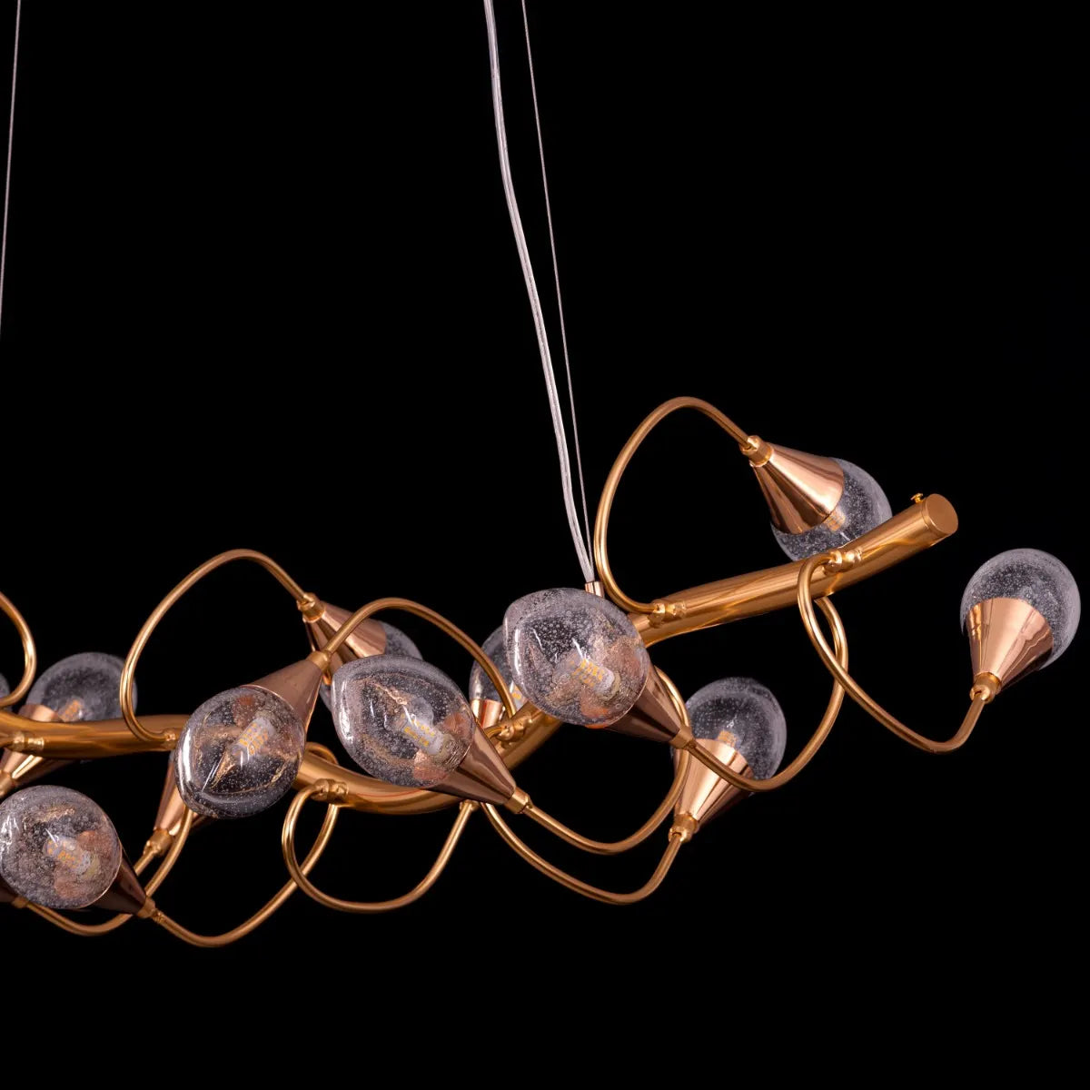 Fields Forever Chandelier in gold finish