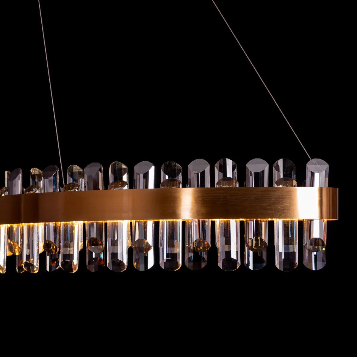 Start From Scratch Long Crystal Chandelier