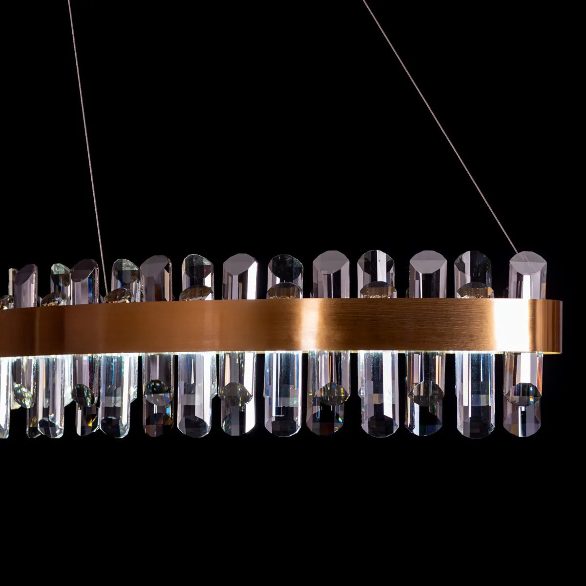 Start From Scratch Long Crystal Chandelier