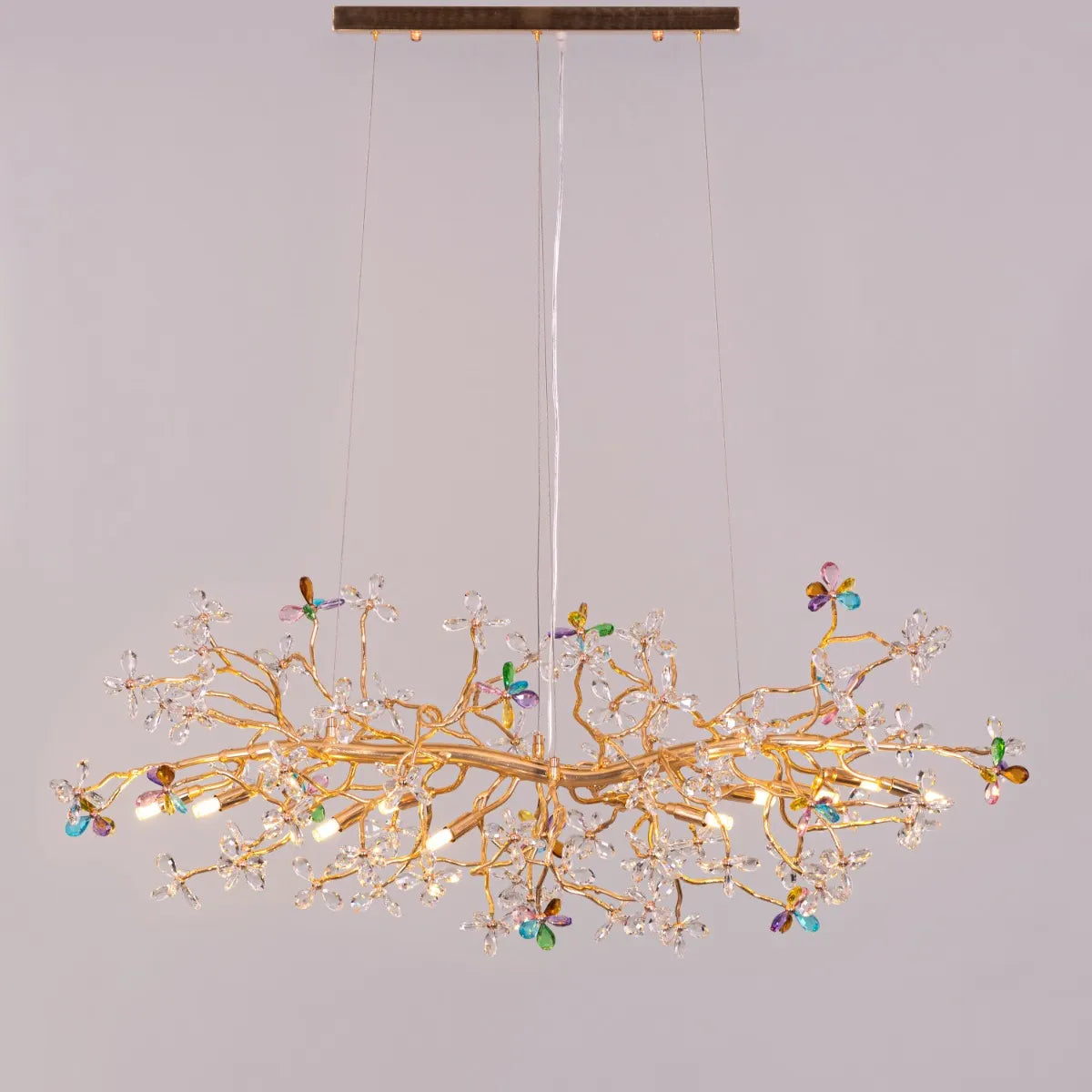 Daylight Fades Tree Branch Crystal Chandelier