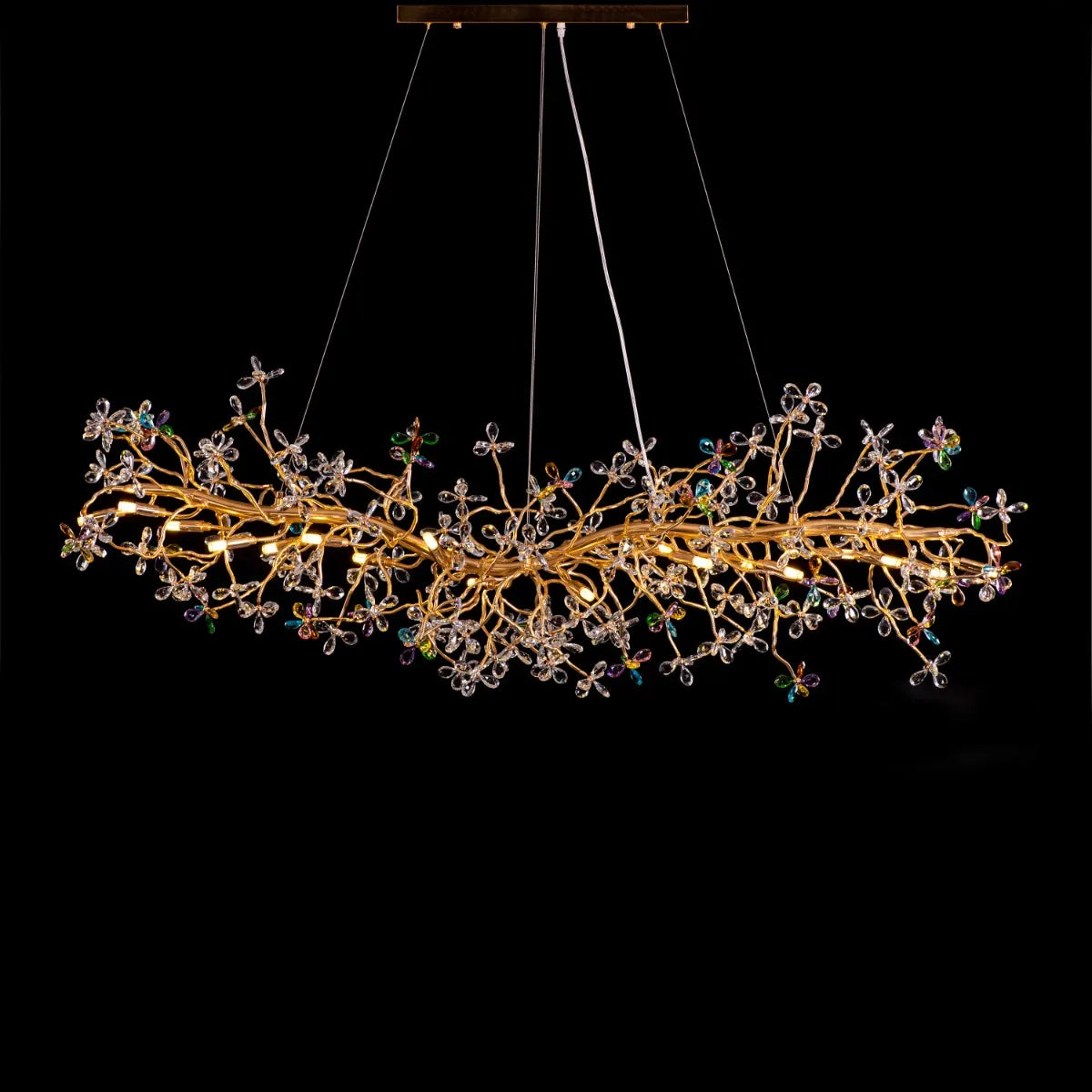 Daylight Fades Tree Branch Crystal Chandelier
