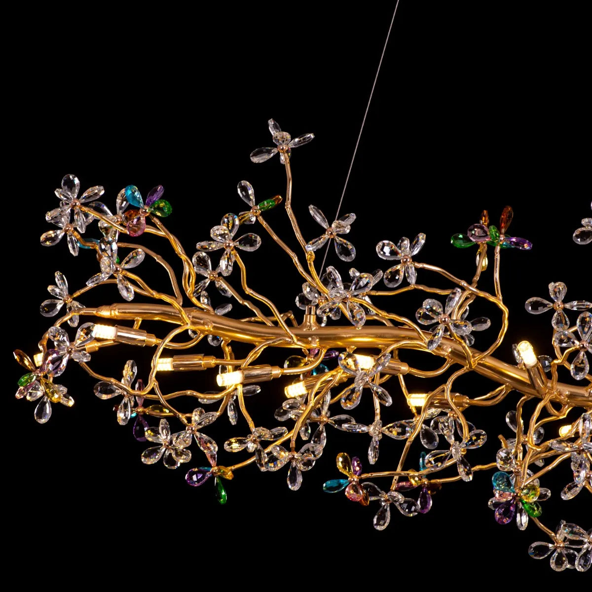 Daylight Fades Tree Branch Crystal Chandelier