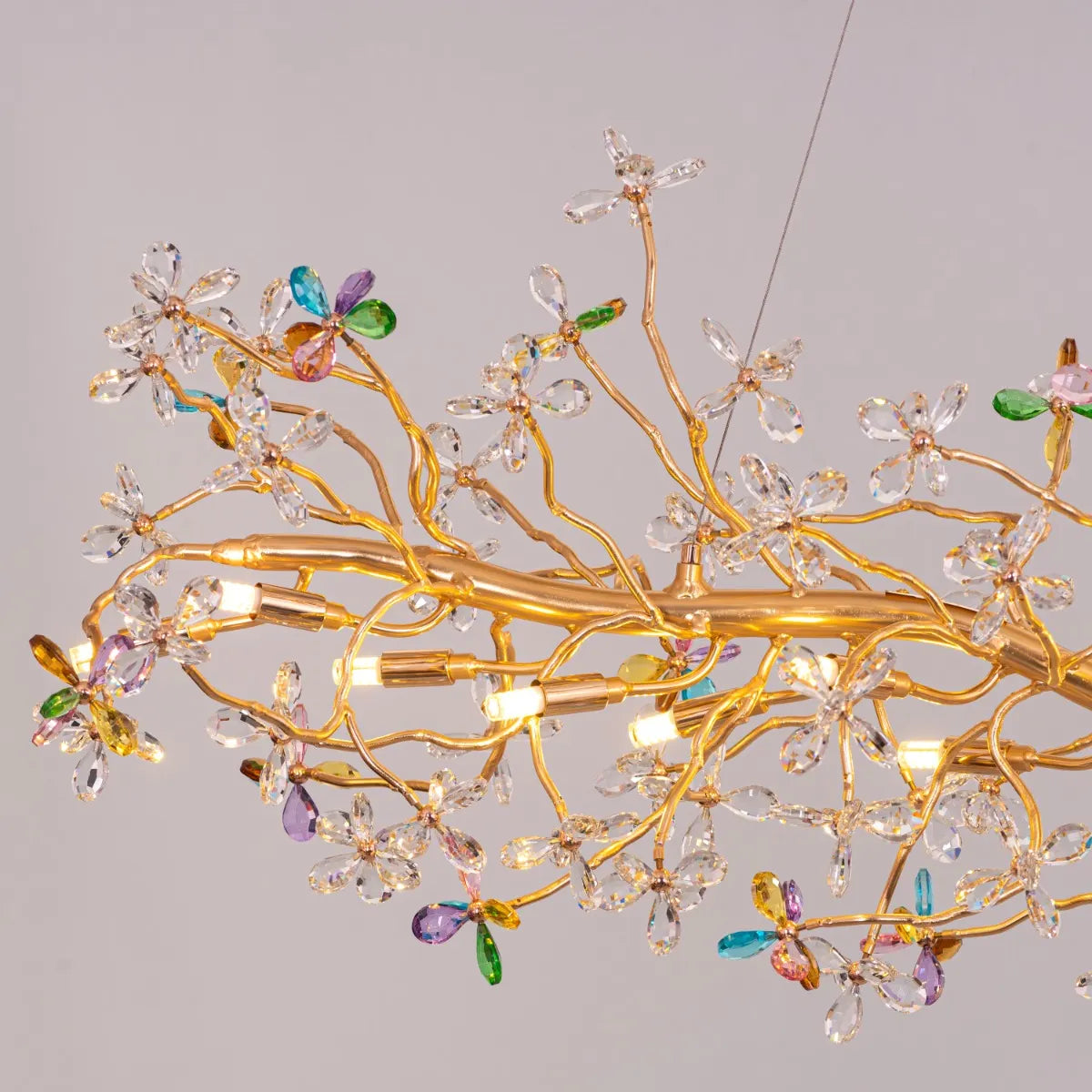 Daylight Fades Tree Branch Crystal Chandelier