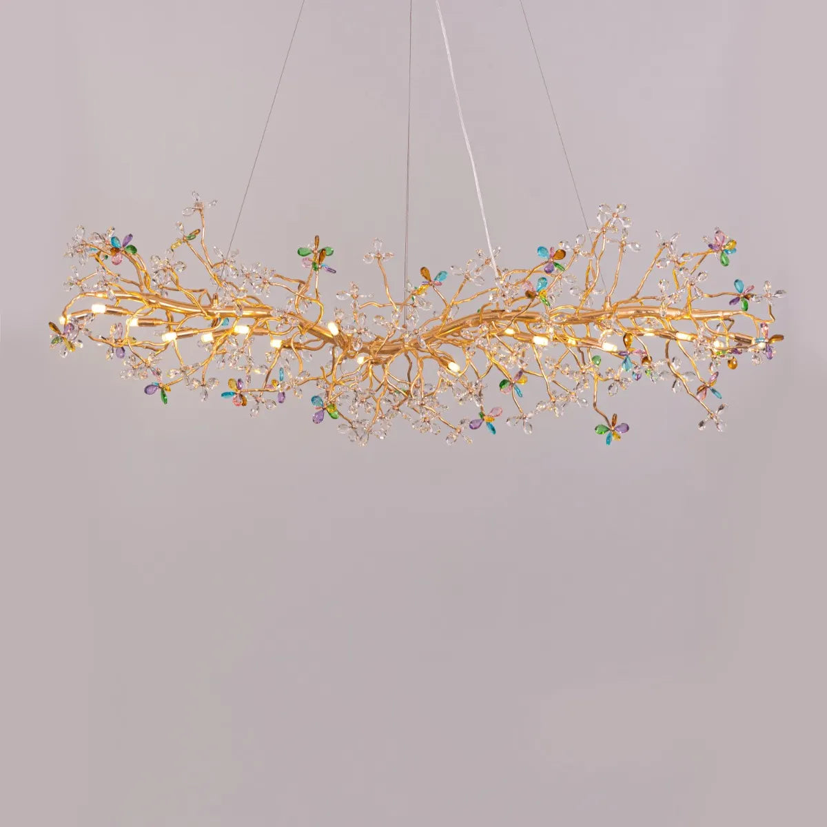 Daylight Fades Tree Branch Crystal Chandelier