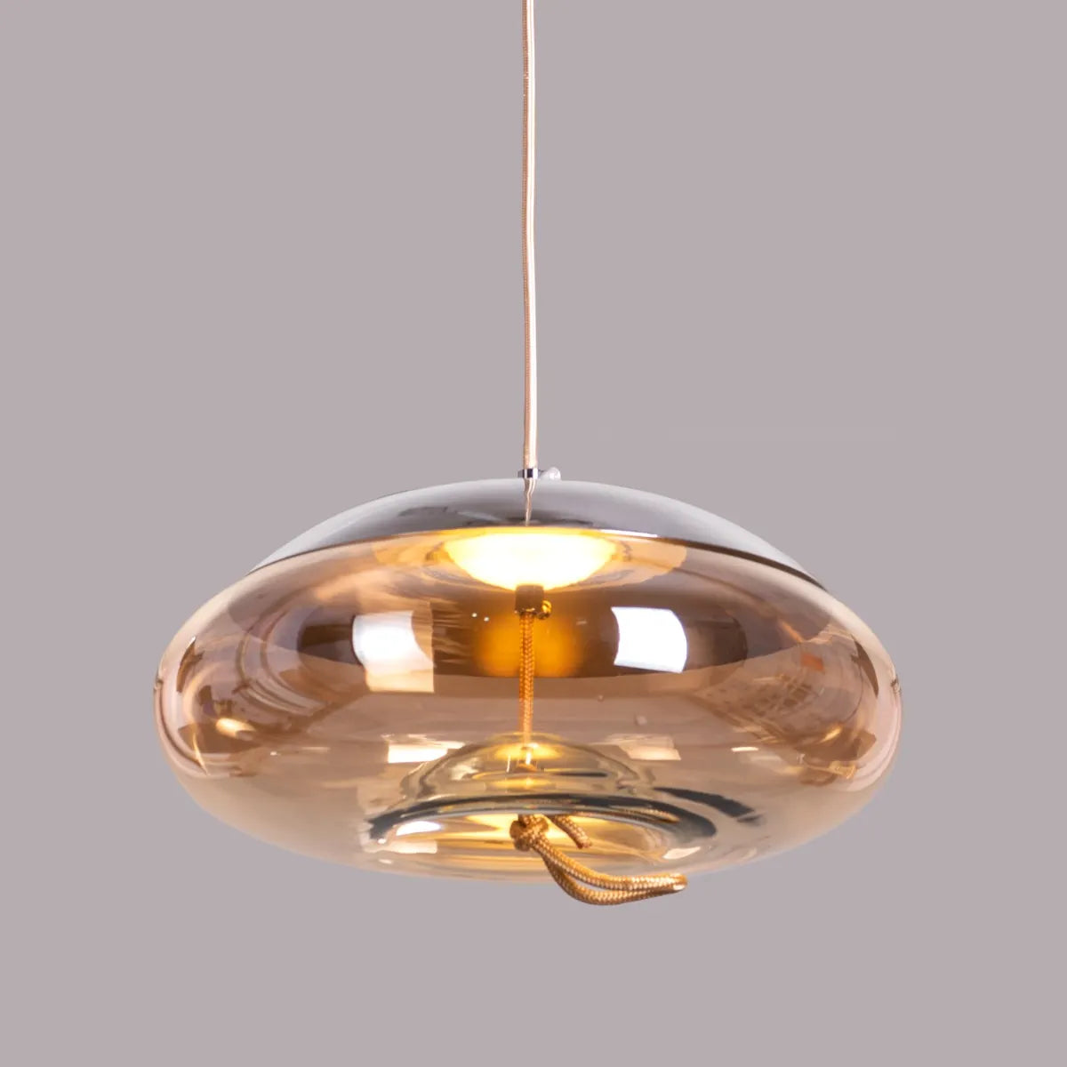Change To Grow (Blue, Amber, Built-In LED) Glass Pendant Light