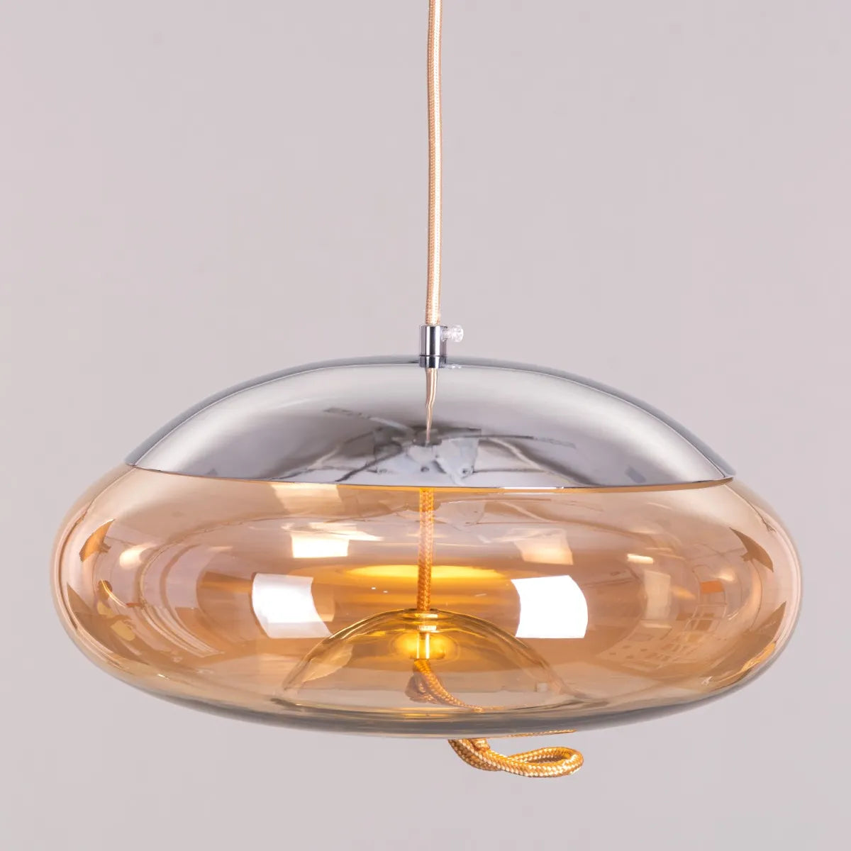 Change To Grow (Blue, Amber, Built-In LED) Glass Pendant Light
