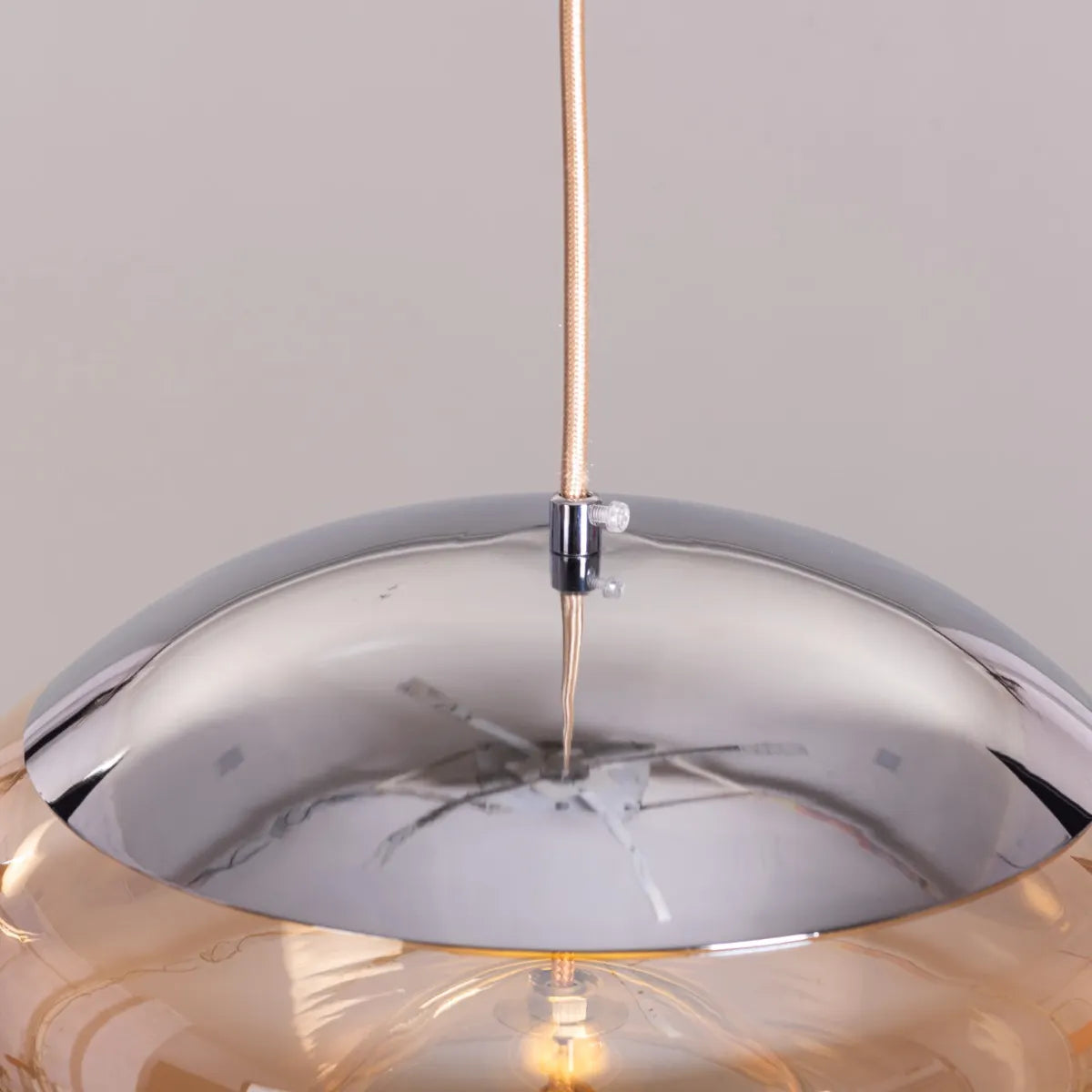 Change To Grow (Blue, Amber, Built-In LED) Glass Pendant Light