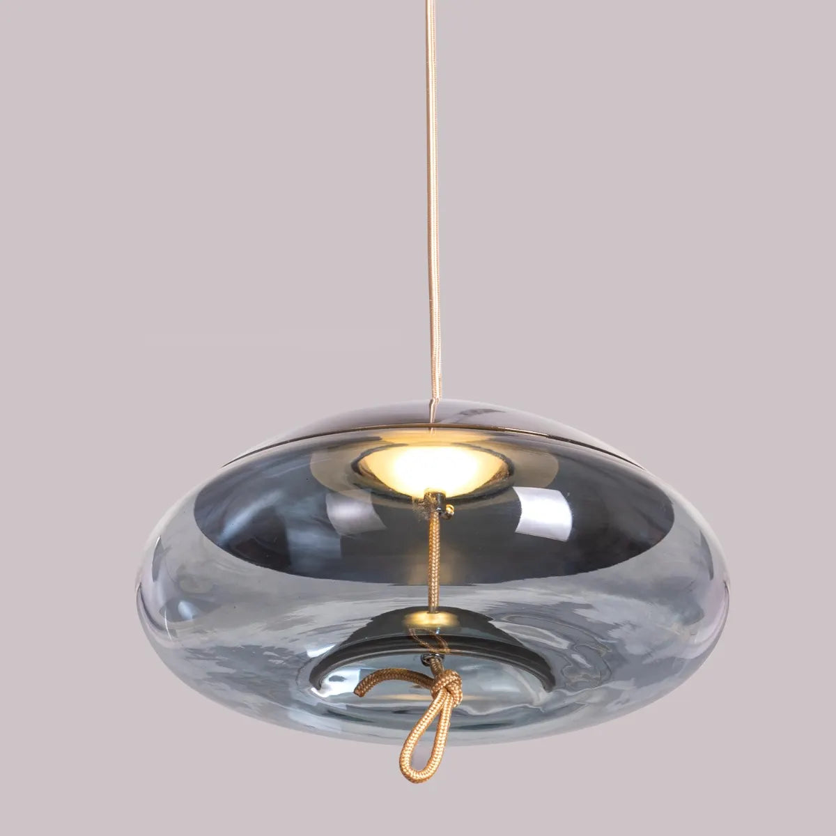 Change To Grow (Blue, Amber, Built-In LED) Glass Pendant Light