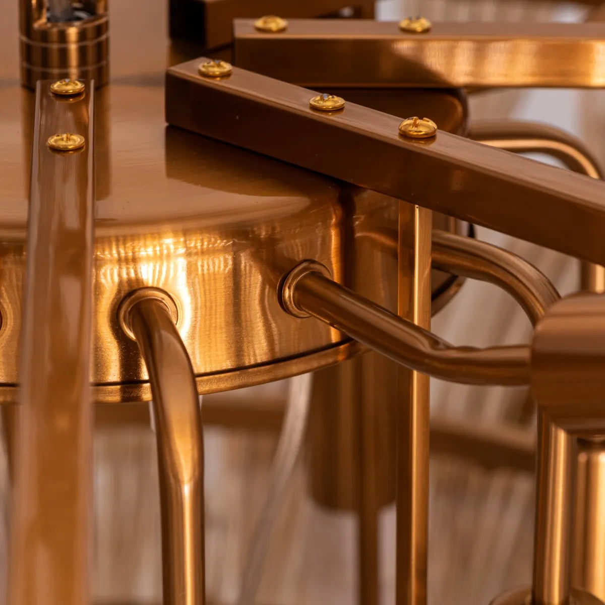 Land This Plane (Large, Gold) Glass Chandelier