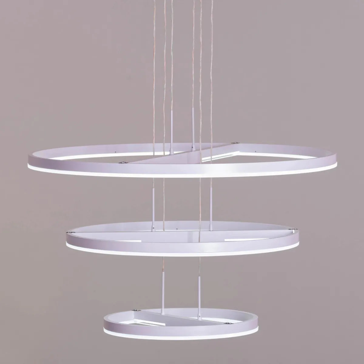 Rein In Chandelier with white finish