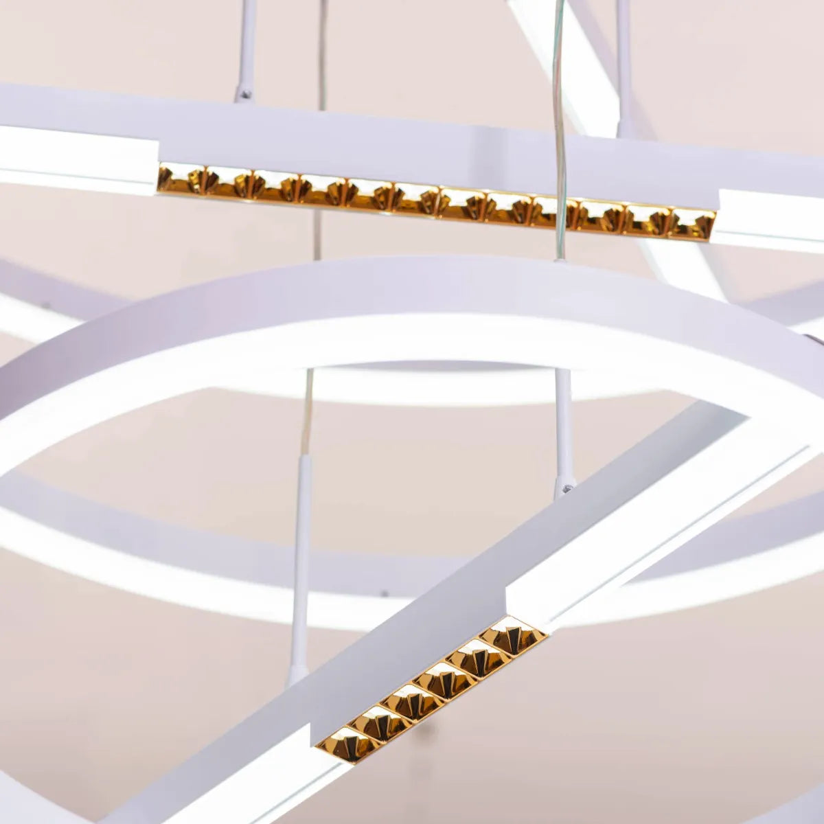 Rein In (White, Dimmable LED with Remote Control) Chandelier