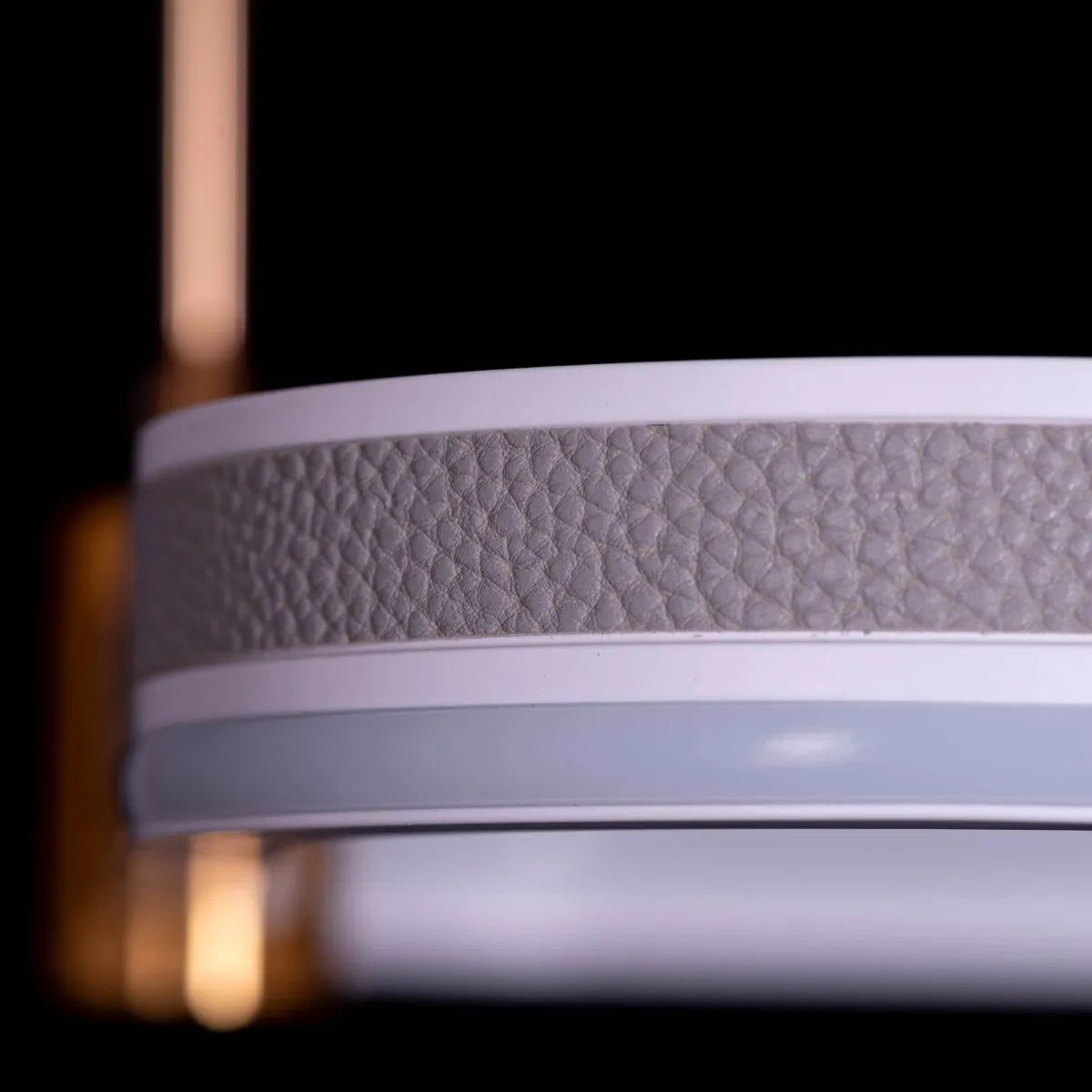 Love Test (Orange, Grey, Dimmable LED with Remote Control) Faux Leather Chandelier